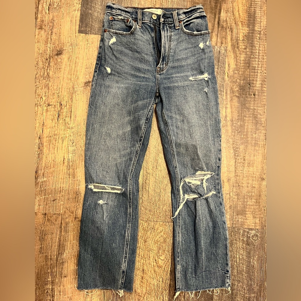 Abercrombie & Fitch Ultra High Rise Straight Jeans